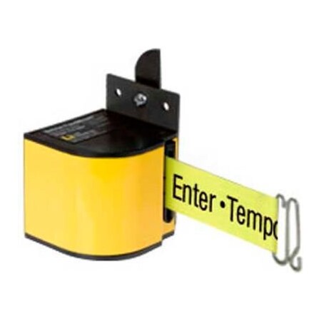 Lavi Industries Lavi Industries Warehouse Safety Retractable Belt Barrier, Yellow W/18' Neon Ylw "Do Not Enter" Belt 50-3017YL/18/FY/S7